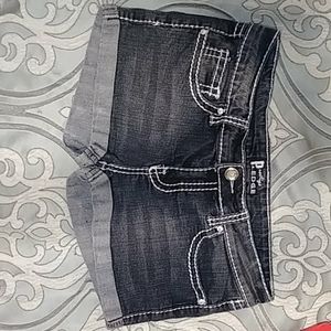 Dark jean shorts